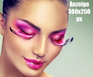 48763893 - creative holiday makeup with false long purple eyelashes closeup